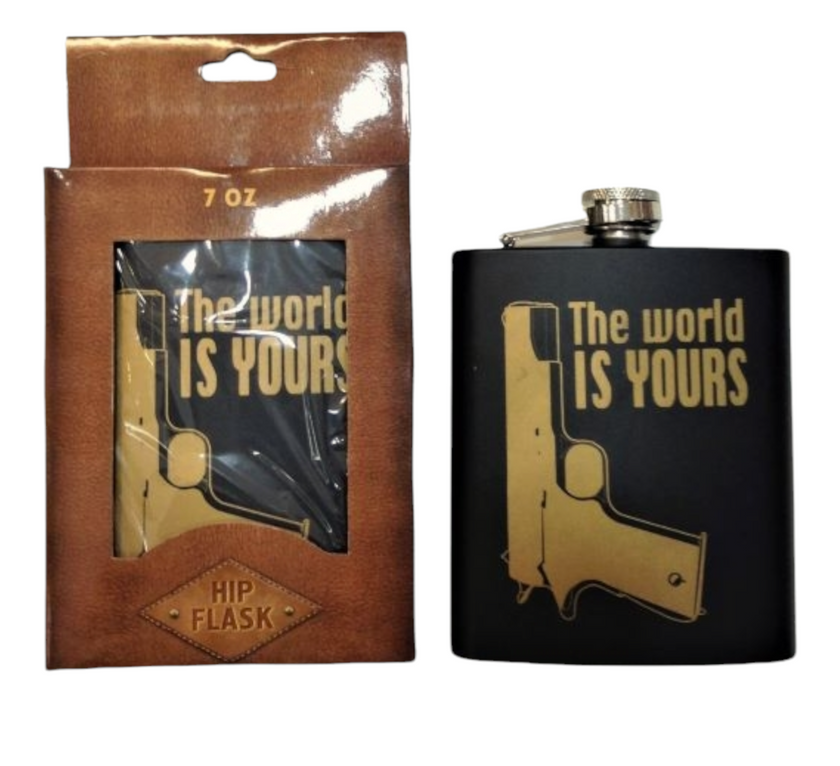 Ανδρικό Φλασκί The World Is Yours – Μεταλλικό 7oz