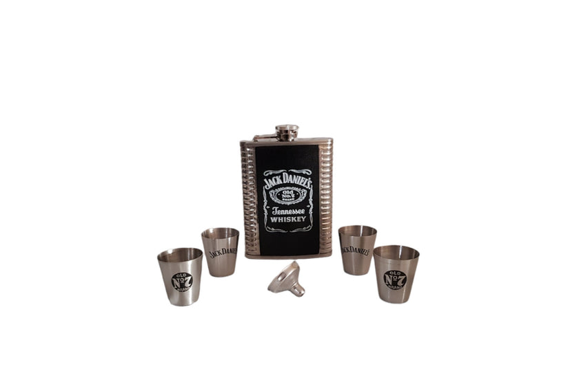 Φλασκί σετ Jack Daniel's stainless steel 8oz
