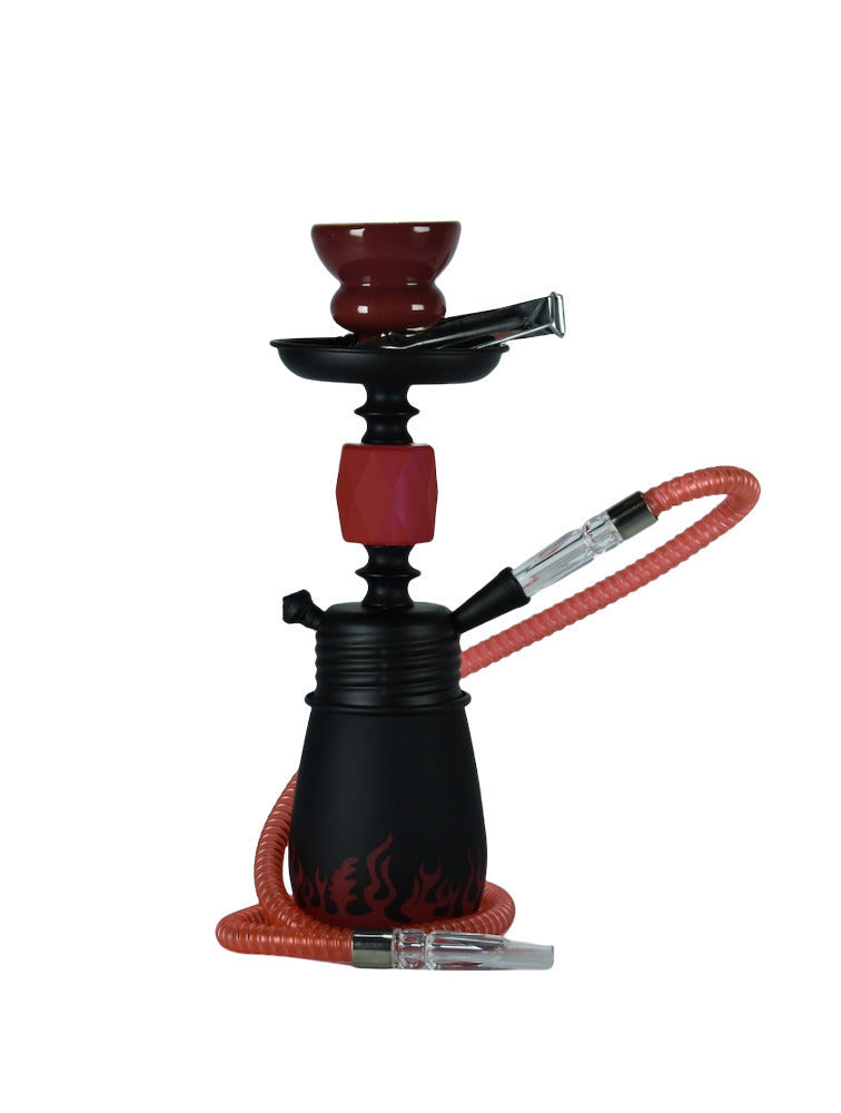 Ναργιλές φλόγα ματ οβάλ μπουκάλι 31cm Κόκκινος