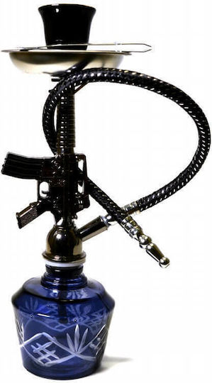 Ναργιλές μίνι ΑΚ47 23cm Μπλε