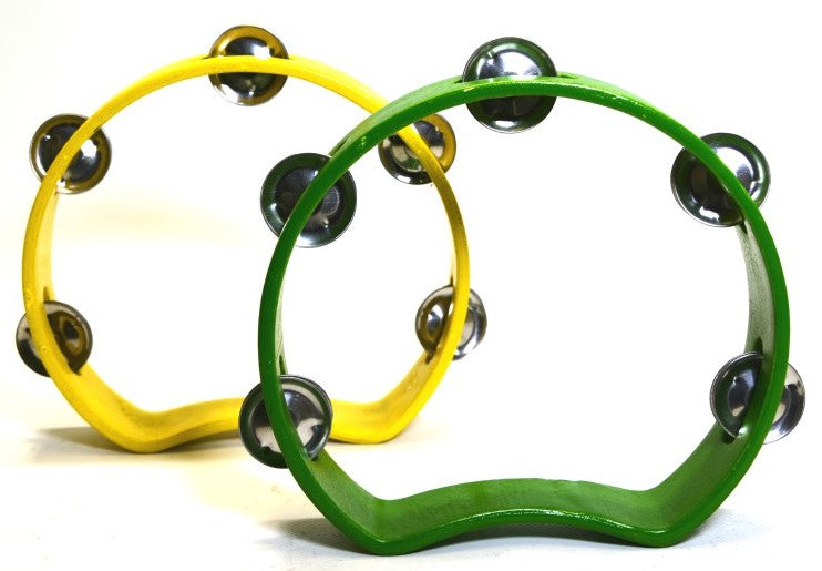 Ντέφι για Belly Dance & Παραδοσιακό Χορό – Χειρολαβή, Χρώμα Πράσινο/Κίτρινο