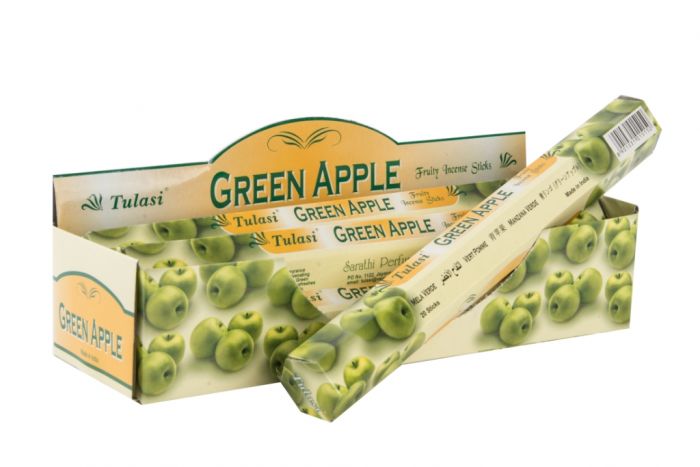 Αρωματικά Sticks Tulasi Green Apple 20 incense sticks pack