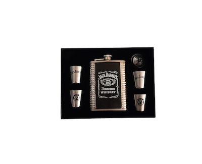 Φλασκί σετ Jack Daniel's stainless steel 8oz