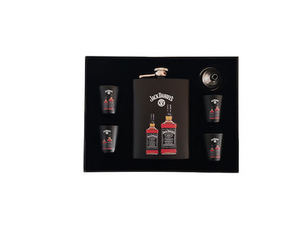 Φλασκί σετ Jack Daniel's stainless steel 8oz