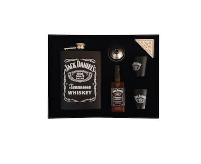 Φλασκί σετ Jack Daniel's stainless steel 8oz