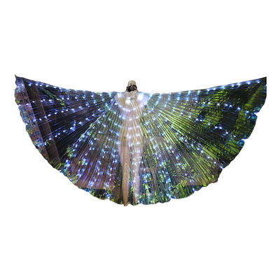 Φτερά Ίσιδας ιριδίζοντα Isis wings led με τηλεσκοπικές ράβδους